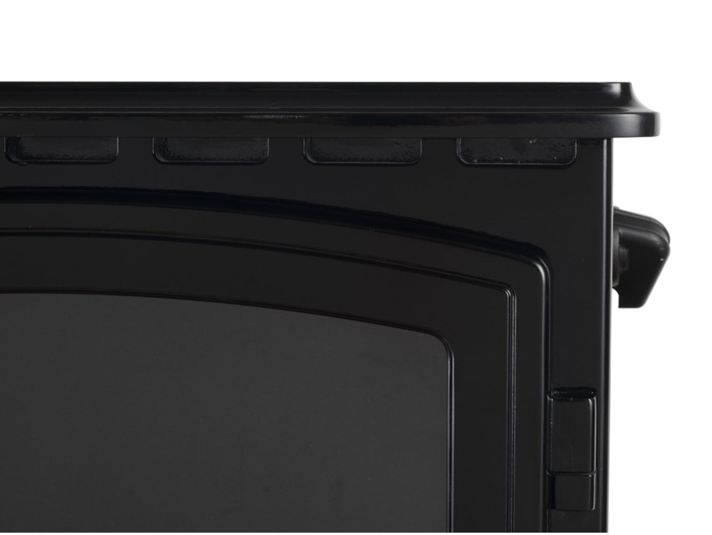 Adam Aviemore Electric Stove Black Enamel + Angled Stove Pipe