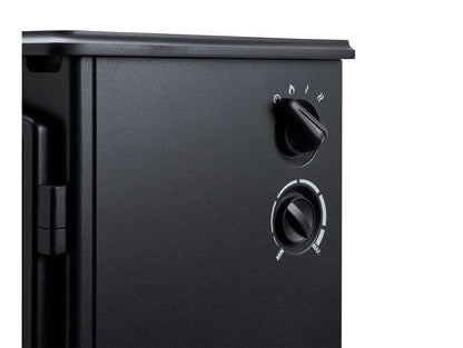 Adam Aviemore Electric Stove Textured Black