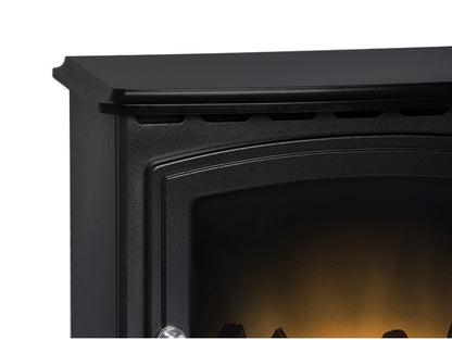Adam Aviemore Electric Stove Textured Black