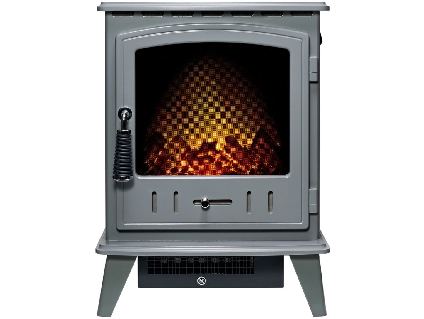 Adam Aviemore Electric Stove in Grey Enamel