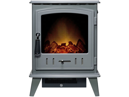 Adam Aviemore Electric Stove in Grey Enamel