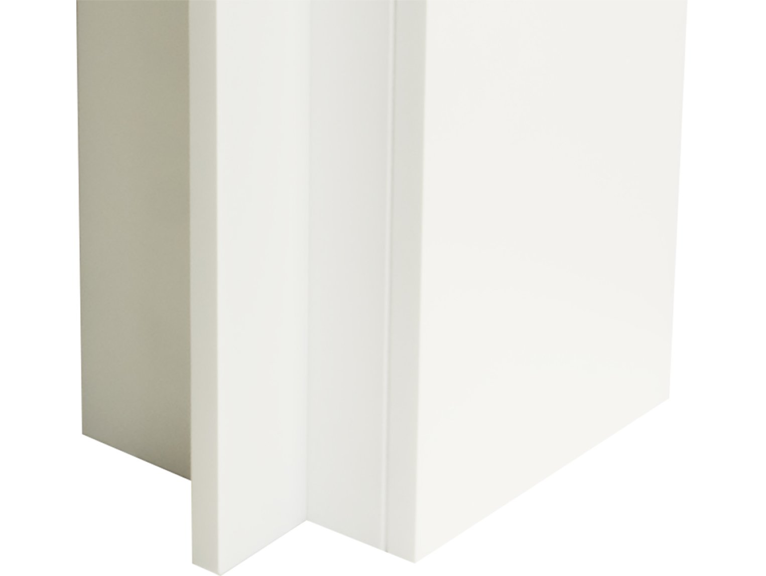 Adam Beaumont Mantelpiece Pure White + Downlights, 50"