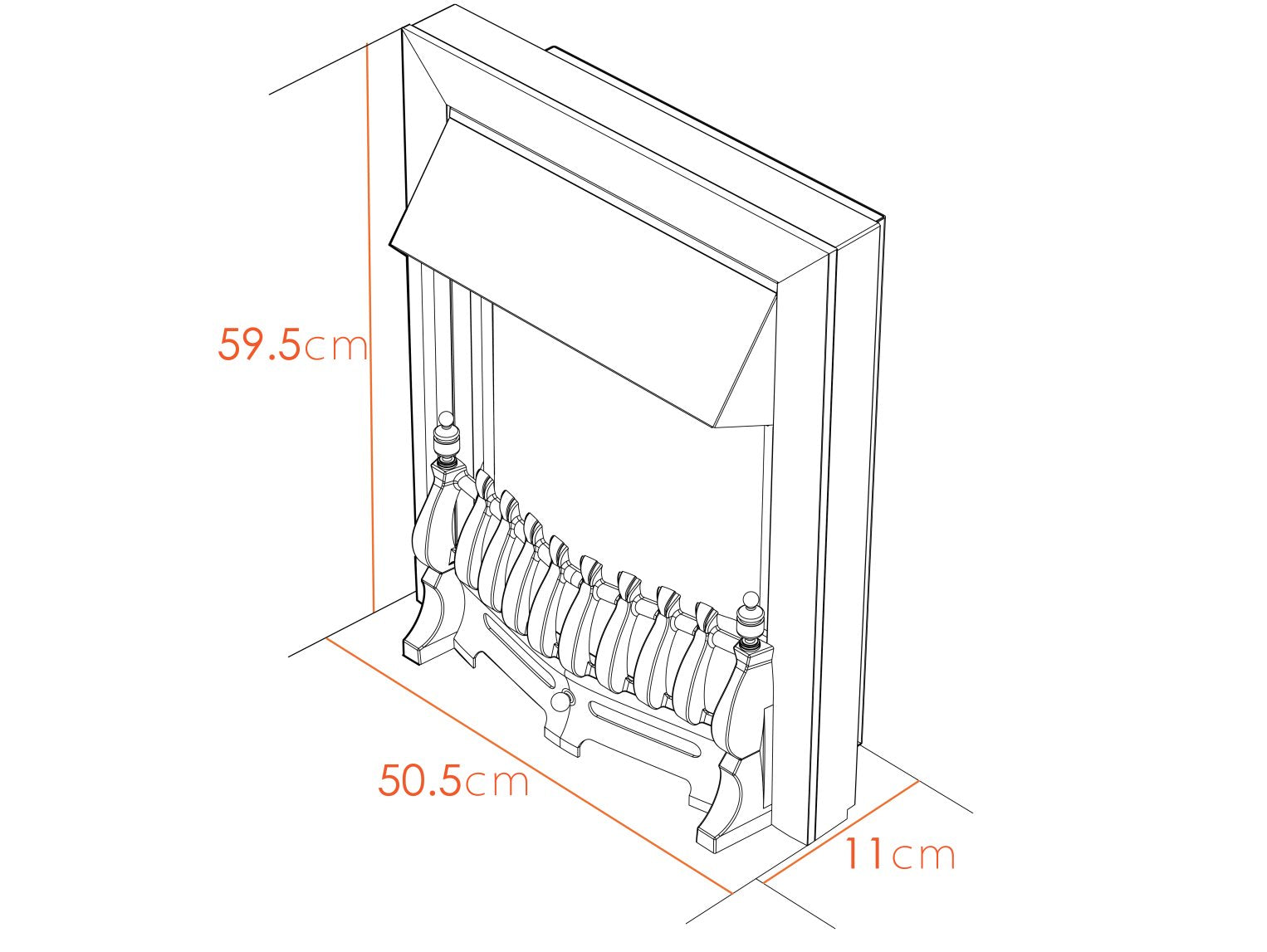 Adam Blenheim Electric Fire Chrome