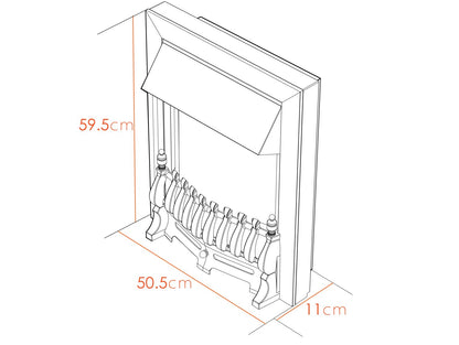 Adam Blenheim Electric Fire Chrome