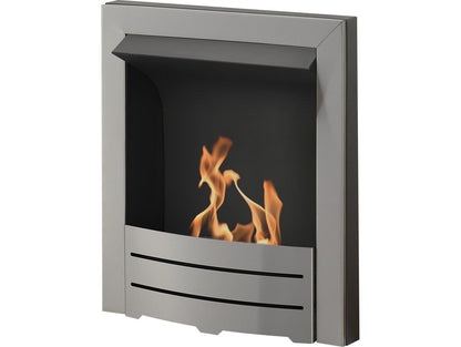 Adam Colorado Brushed Steel Bio Ethanol Fire