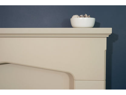 Adam Cotswold Fireplace Stone Effect + Oslo Electric Inset Stove Black, 48"