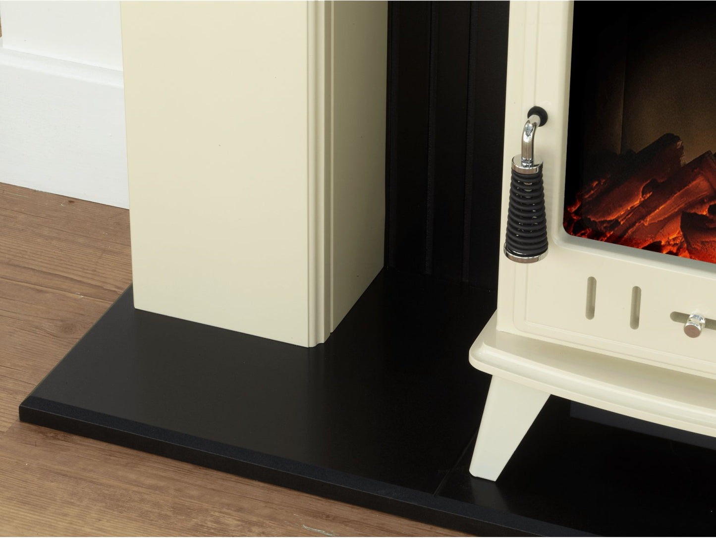 Adam Derwent Stove Suite Cream + Aviemore Electric Stove Cream Enamel, 48"