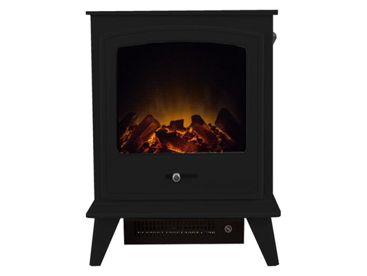 Adam Dorset Electric Stove in Black