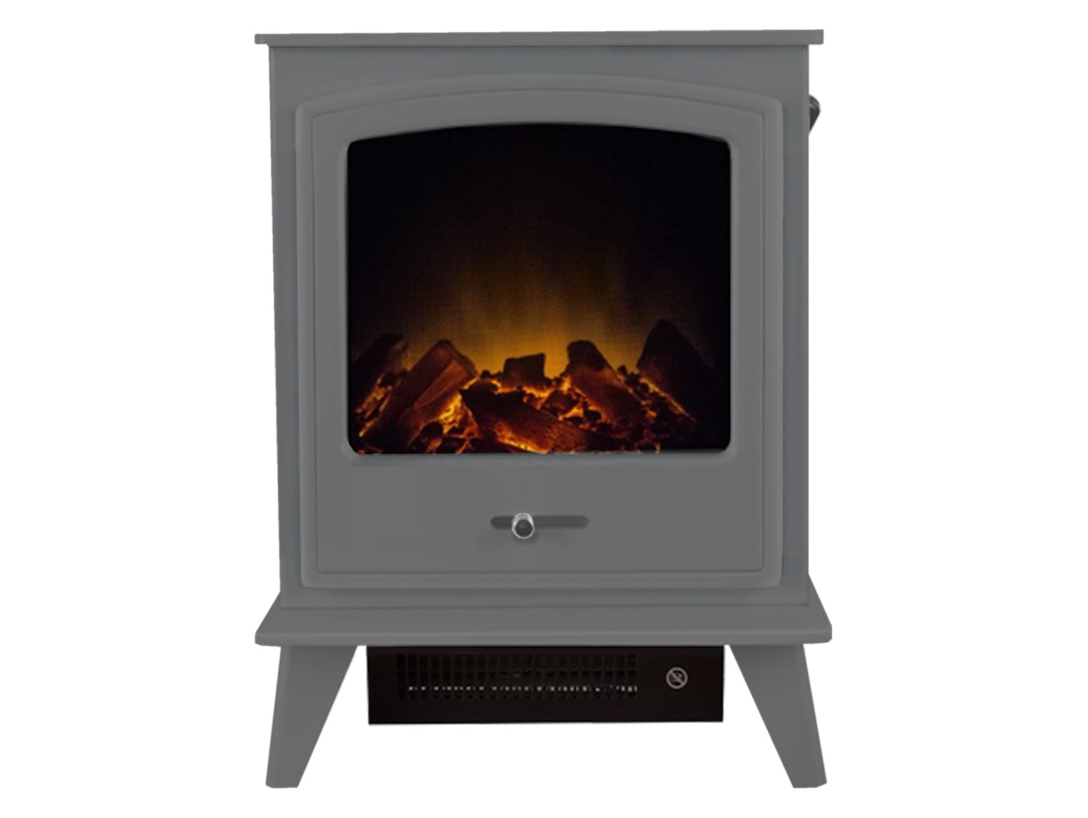 Adam Dorset Electric Stove in Grey