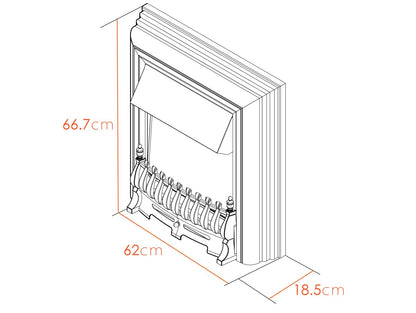 Adam Durham Brass Freestanding Electric Fire