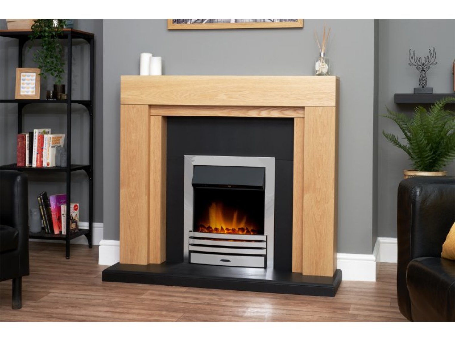 Adam Eclipse Electric Fire Chrome