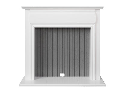 Adam Florence 48 Inch Stove Fireplace Pure White