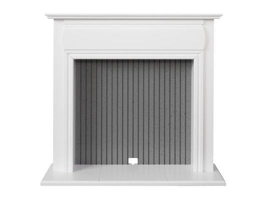 Adam Florence 48 Inch Stove Fireplace Pure White