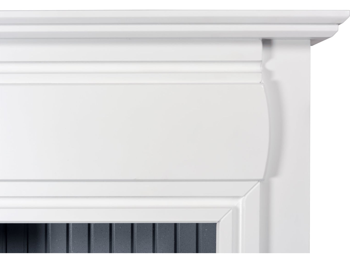 Adam Florence Stove Suite Pure White + Woodhouse Electric Stove Black, 48"
