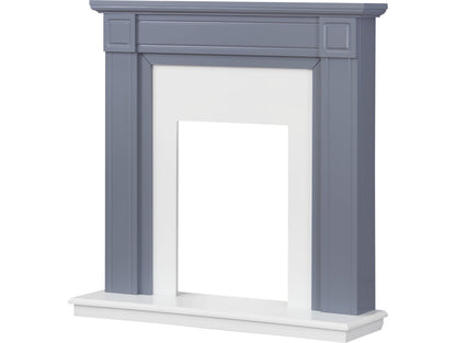 Adam Georgian Grey and White Fireplace, 39"