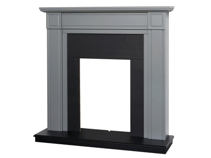 Adam Georgian Grey and Black,  Fireplace 39"