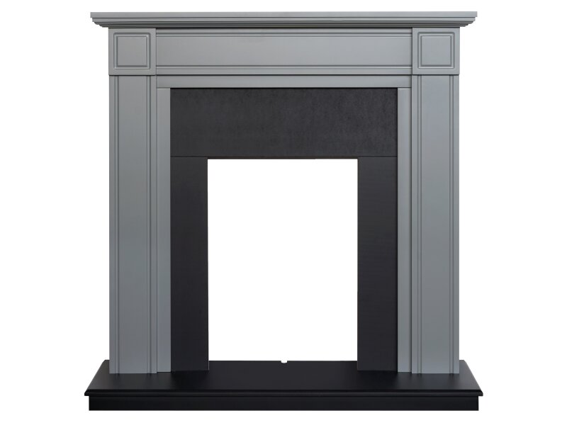 Adam Georgian Grey and Black,  Fireplace 39"