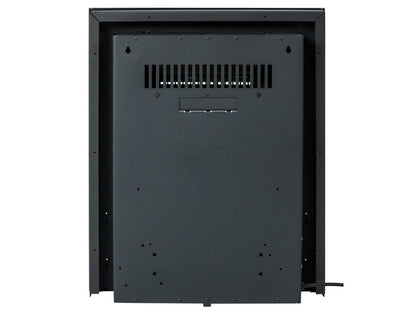 Adam Helios Electric Inset Fire Heater Brushed Steel