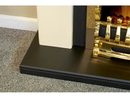 Adam Holden Fireplace Cream & Black + Blenheim Electric Fire Brass, 39"