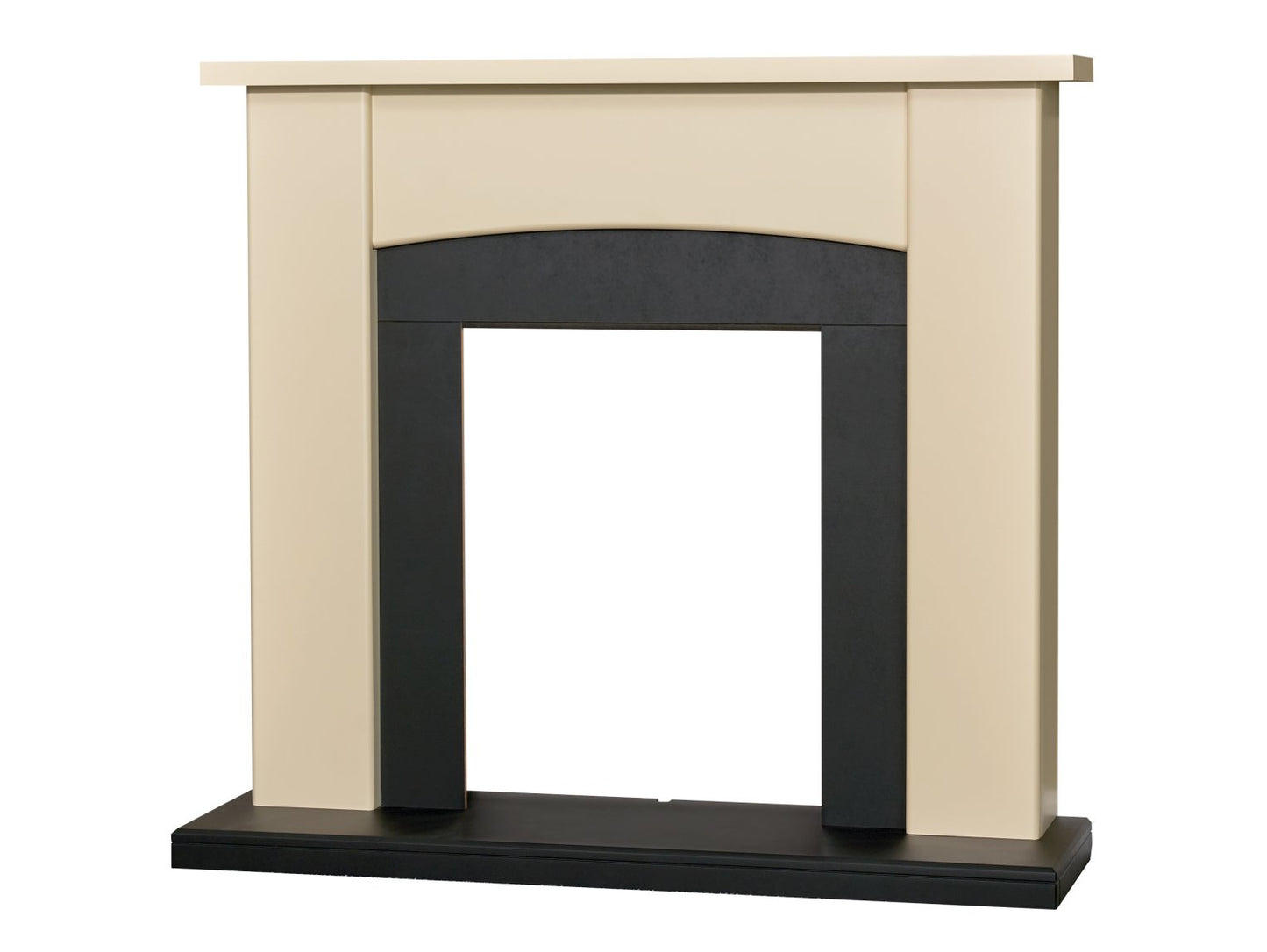 Adam Holden Fireplace Cream & Black, 39"