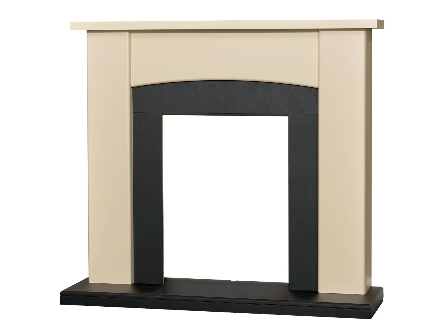 Adam Holden Fireplace Cream & Black, 39"