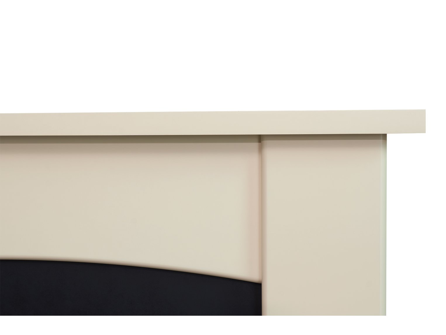 Adam Holden Fireplace Cream & Black, 39"