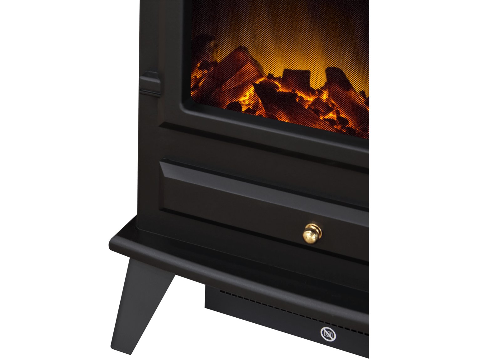 Adam Hudson Electric Stove Black + Straight Stove Pipe