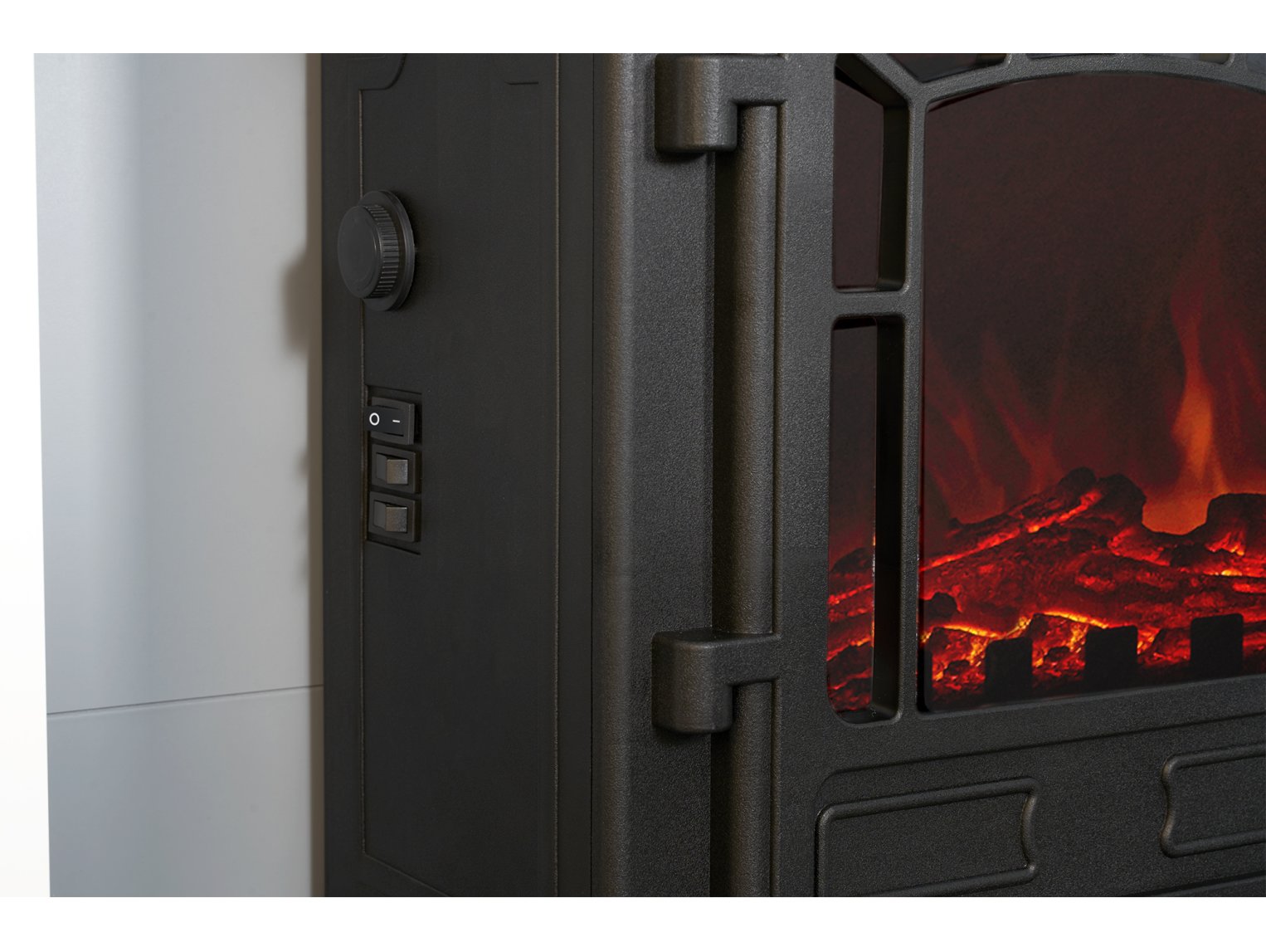 Adam Huxley Pure White & Grey + Ripon Electric Stove Black, 39"