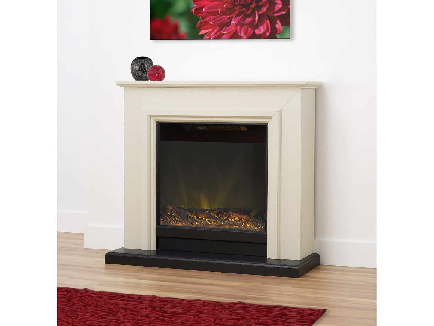 Adam Kensington Fireplace Suite Stone Effect, 40"