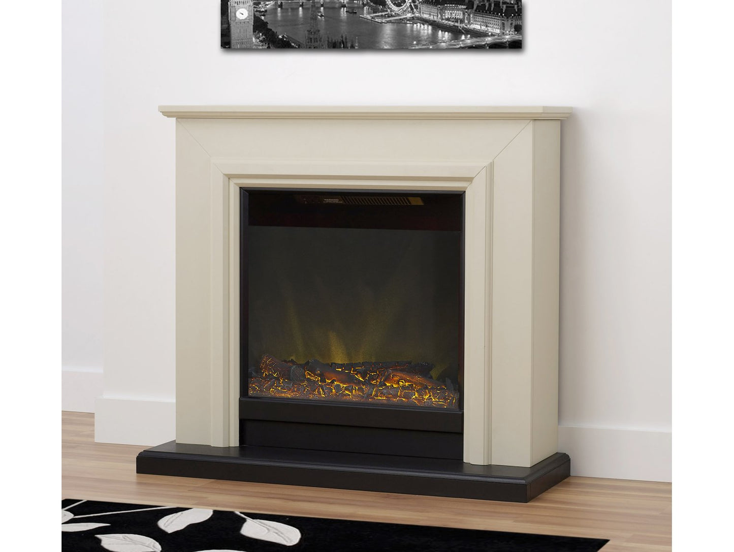 Adam Kensington Fireplace Suite Stone Effect, 40"