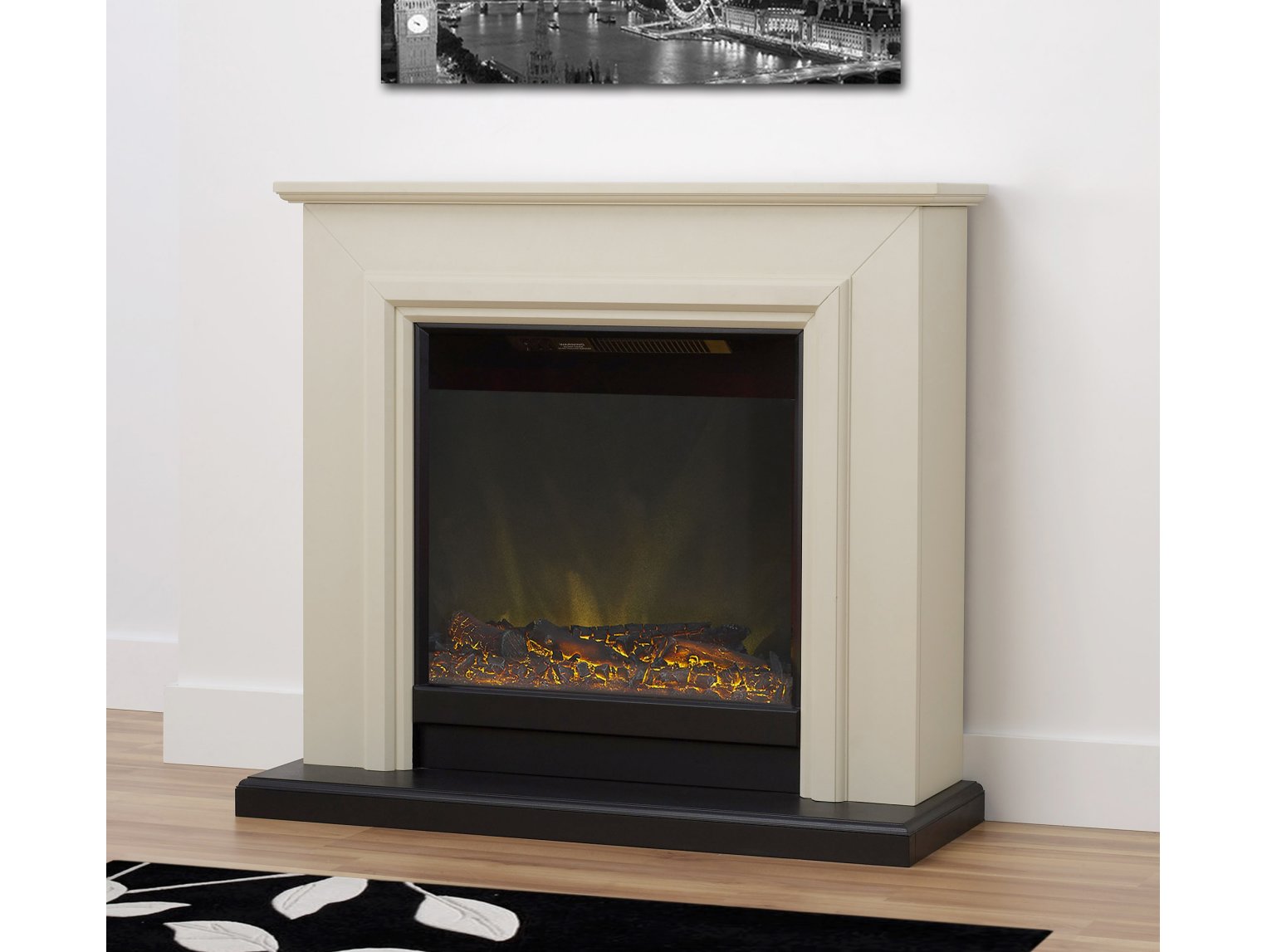 Adam Kensington Fireplace Suite Stone Effect, 40"