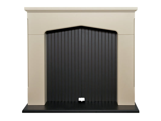 Adam Ludlow Stove Fireplace in Stone Effect, 48 Inch