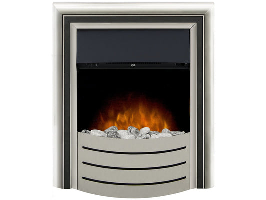 Adam Lynx 3-in-1 Electric Fire in Grey with Interchangeable Trims