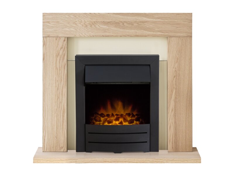 Adam Malmo Oak & Black/Cream + Colorado Electric Fire Black, 39"