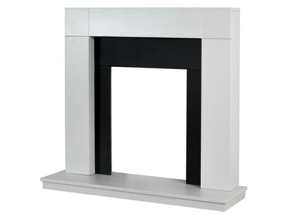 Adam Malmo Fireplace Pure White & Black/Pure White, 39"