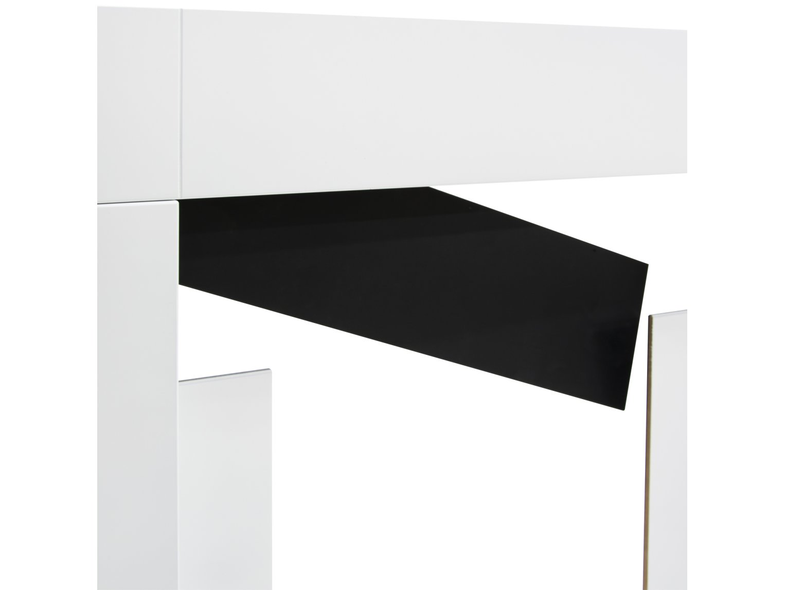 Adam Malmo Fireplace Pure White & Black/Pure White, 39"