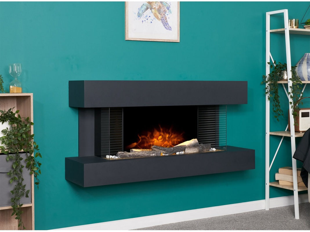 Adam Manola XL Charcoal Grey Wall Mounted Electric Suite, 48 Inch