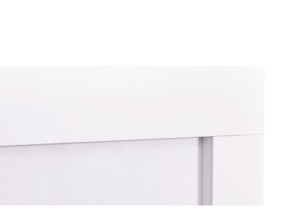 Adam Miami Fireplace Suite Pure White, 48"
