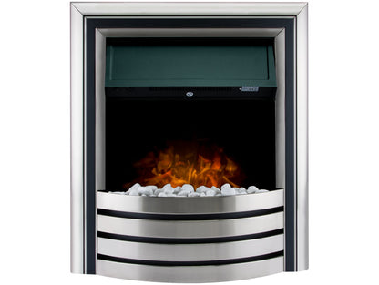 Adam Minnesota 6-in1 Electric Fire with Interchangeable trims & Remote Control in Chrome