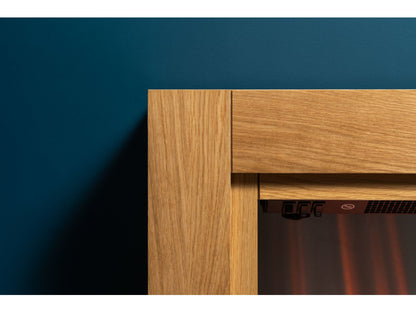 Adam Monet Fireplace Suite Oak + Electric Fire, 23"
