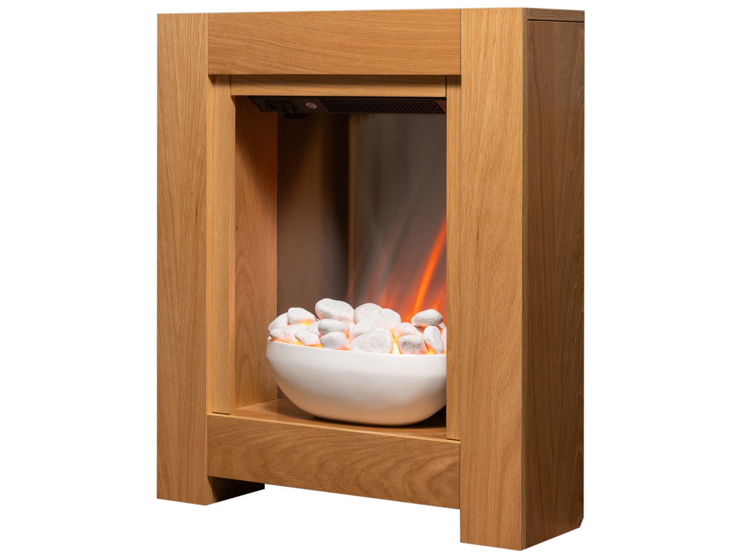 Adam Monet Fireplace Suite Oak + Electric Fire, 23"