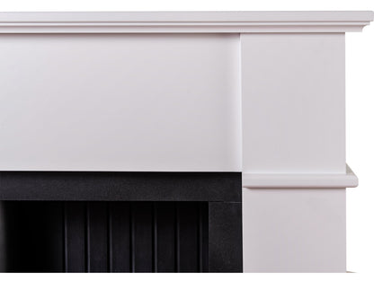 Adam Oxford Stove Fireplace Pure White, 48"