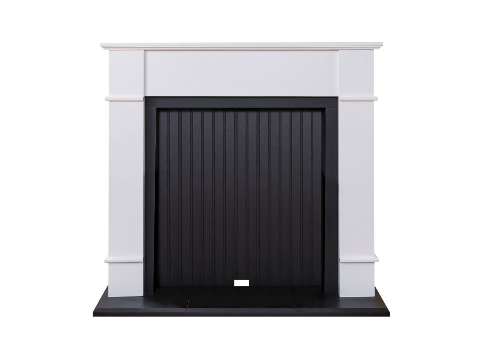 Adam Oxford Stove Fireplace in Pure White, 48 Inch
