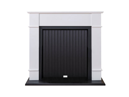 Adam Oxford Stove Fireplace in Pure White, 48 Inch