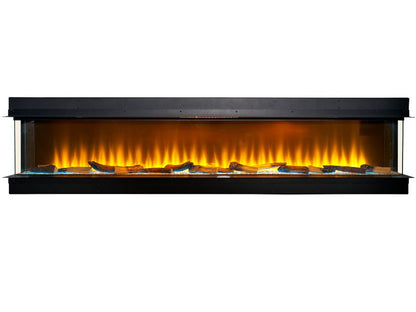 Adam Sahara 2000 Electric Inset Media Wall Panoramic Fire 81 Inch