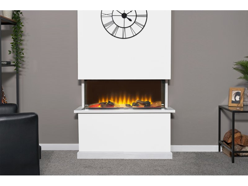 Adam Sahara Electric Inset Media Wall Panoramic Fire 31 Inch 750mm