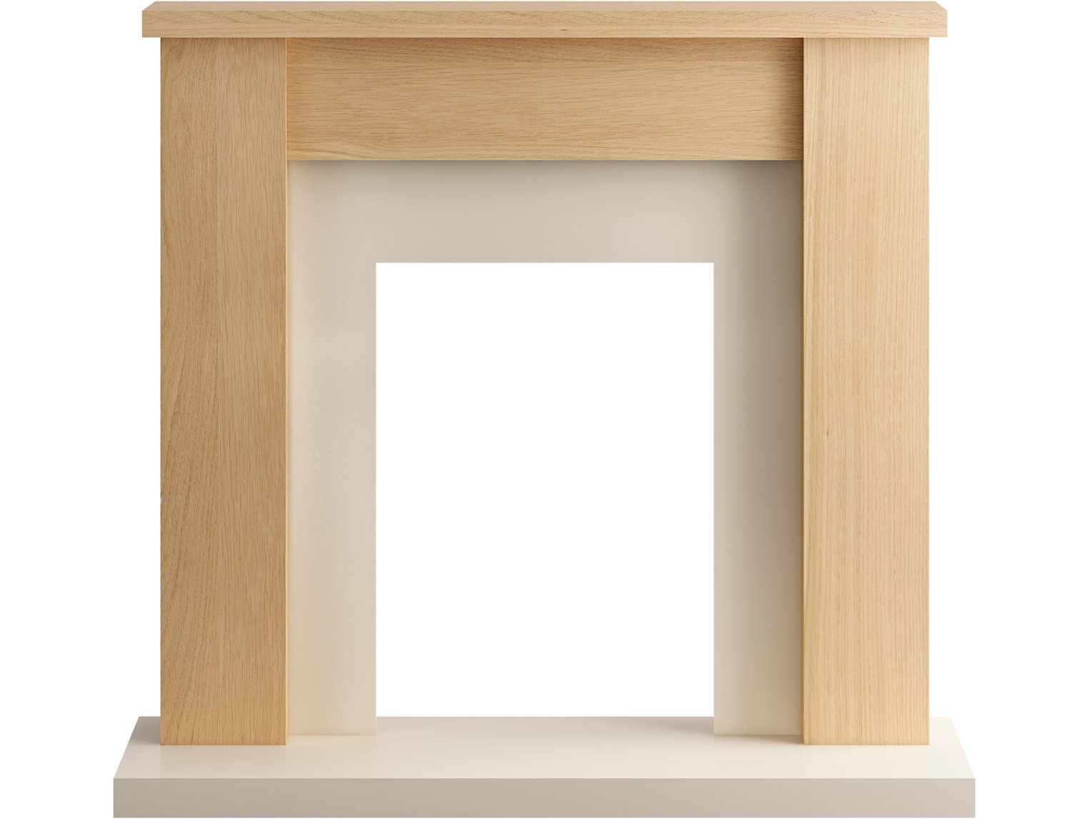 Adam Solus Fireplace in Oak, 39 Inch