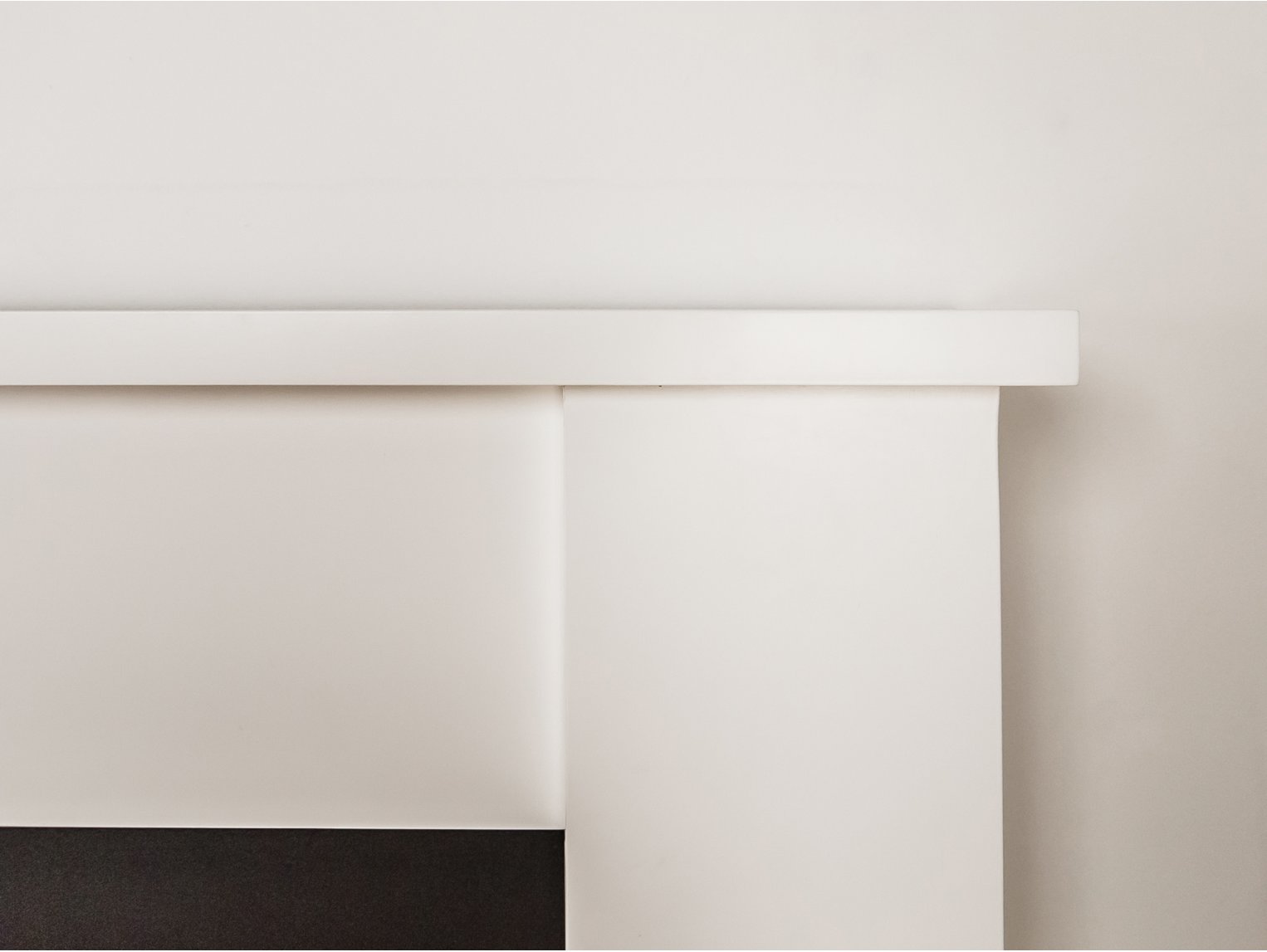 Adam Solus Fireplace Suite Black and White + Oslo Electric Fire Black, 39"