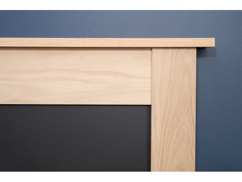 Adam Southwold Fireplace Oak & Black + Colorado Electric Fire Black, 43"