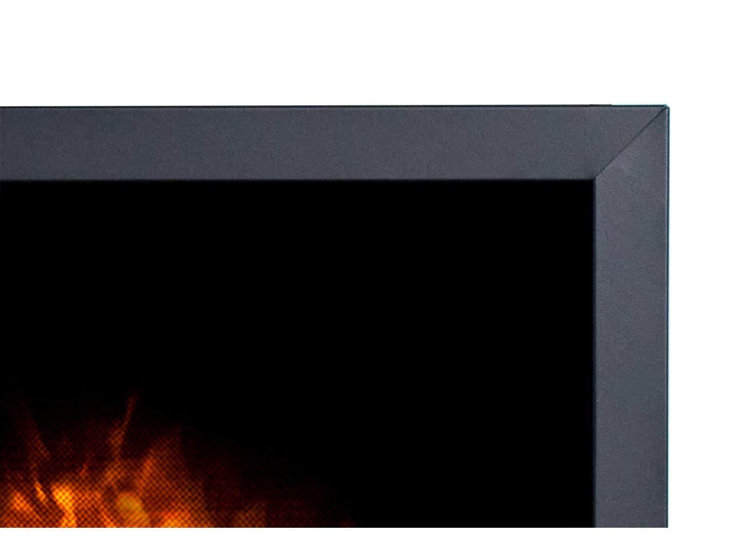 Adam Toronto Electric Wall Inset Fire + Pebbles & Remote Control Black